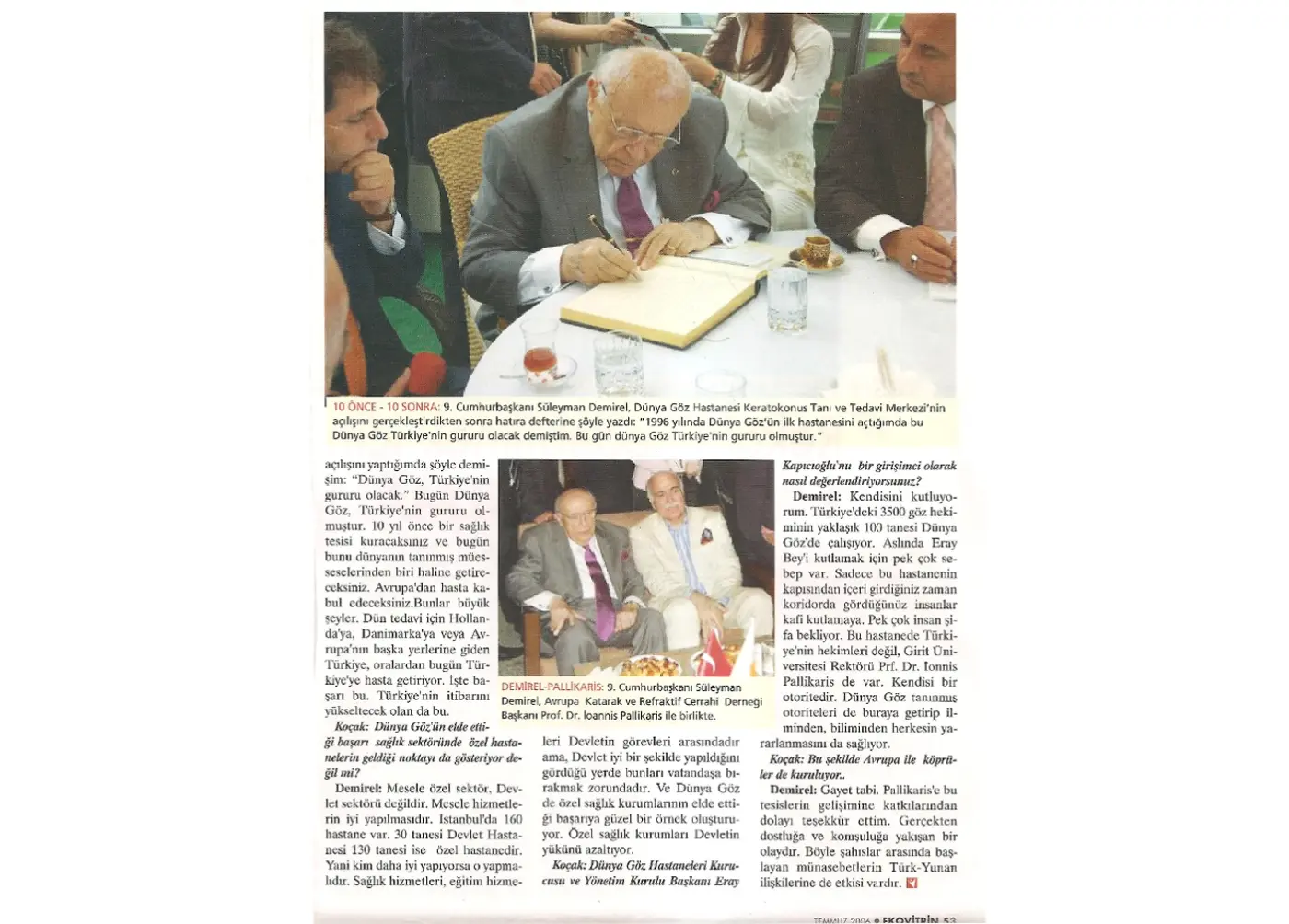 Basın kupürü — keratokonus