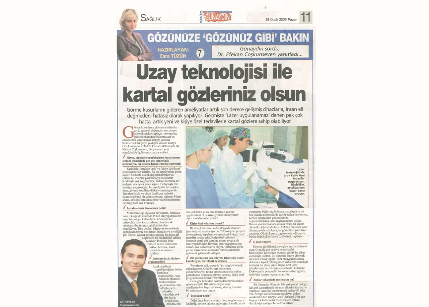 Basın kupürü — göz sağlığı