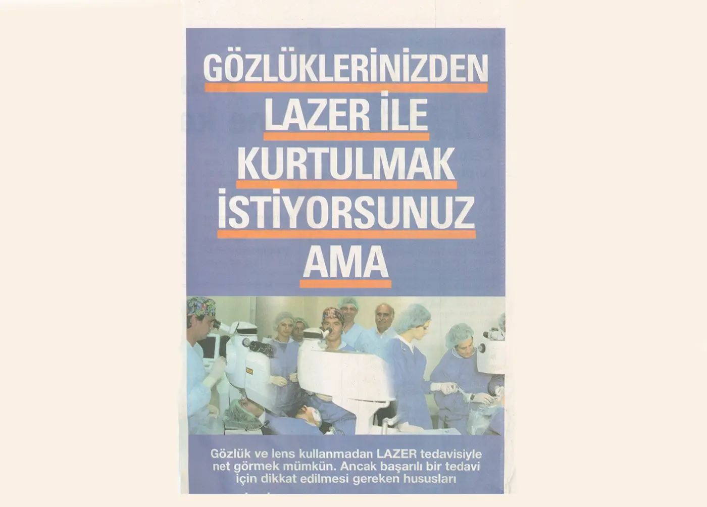 Basın kupürü — göz sağlığı
