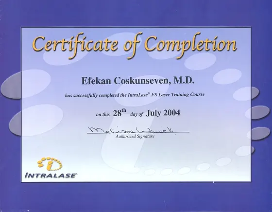 IntraLase FS Laser Training Course — IntraLase Corp.